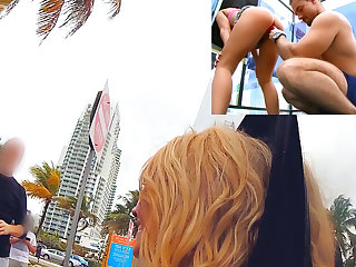 Hardcore blonde Alexis Monroe is fucking in the public